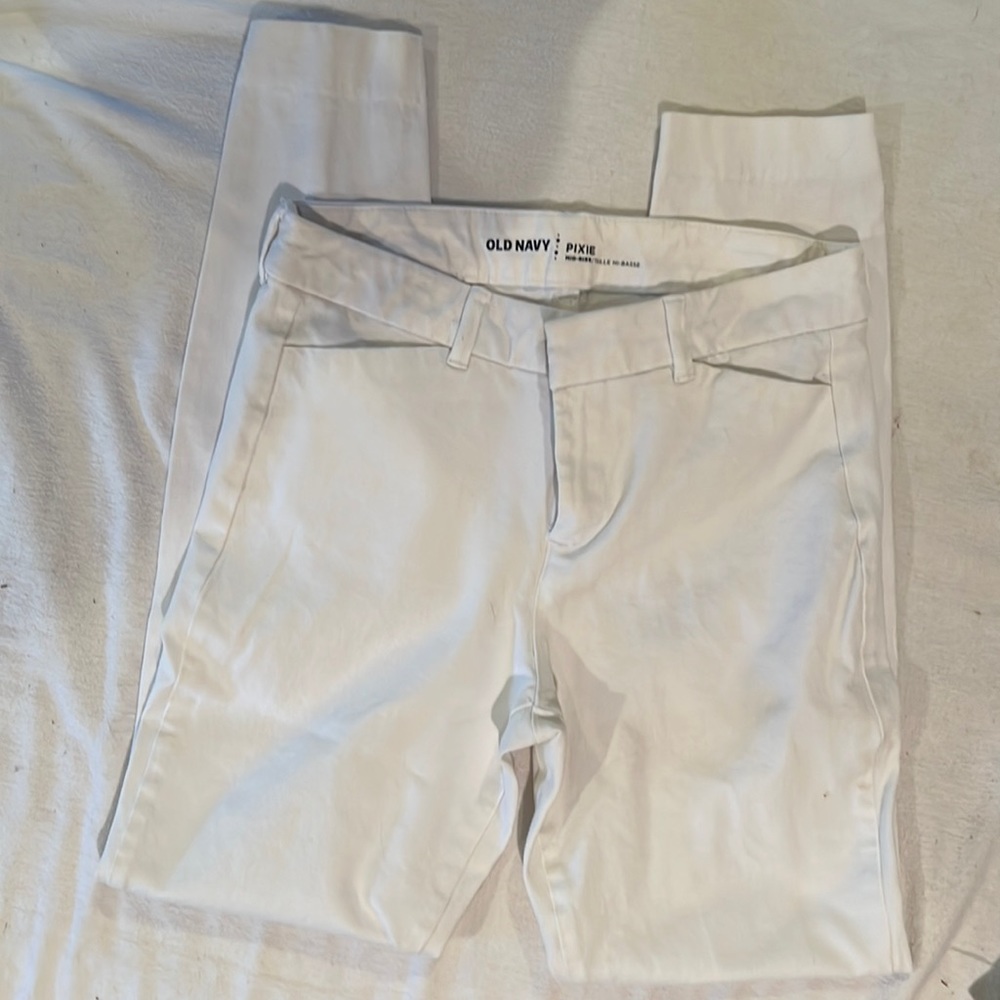 Old navy pixie white pants